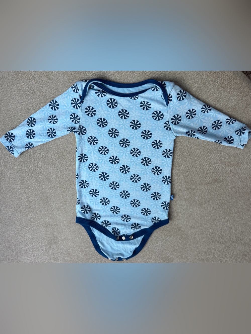 Kickee Pants “Stormy Sea Peppermints” One Piece